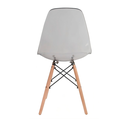 Ver imagem 3 de Kit 4 Cadeiras Eames Pc Transparente Dsw Madeira Design Moderno para Sala e Escritório