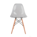 Ver imagem 5 de Kit 4 Cadeiras Eames Pc Transparente Dsw Madeira Design Moderno para Sala e Escritório