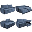 Ver mais imagens de Sofá sem Caixa Retrátil Baú 1,80m Cama Inbox Marselha Suede Velusoft Azul