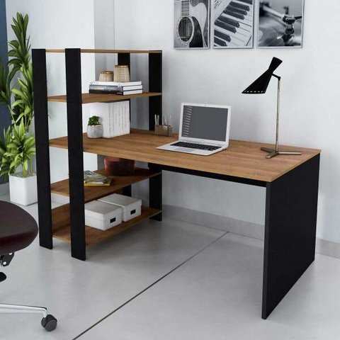 Escrivaninha Match Artely Pinho / Preto