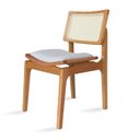 Ver imagem 1 de Cadeira de Madeira Vik Freijó Encosto Tela Sextavada Natural