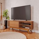 Ver imagem 1 de Rack para TV Brisa 60 Polegadas 160cm MDP MDF com Porta Nicho Freijo Colibri Móveis