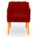 Ver imagem 6 de Kit com 2 Poltronas Cadeira para Sala Confortável e Moderna Mila Suede:bordo