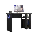 Ver imagem 7 de Mesa Gamer Retangular Slim Moderno sem Gavetas 108cm Preto Fosco Peternella Móveis
