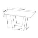 Ver imagem 5 de Mesa de Jantar Retangular Thea com 6 Cadeiras Venus Mel/blonde/bege - Casa Giulia