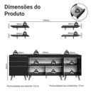 Ver imagem 3 de Armário de Cozinha Completa 240 Cm Preto Nice Madesa 01 Preto