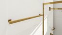 Ver imagem 2 de Kit de Acessórios para Banheiro com 3 Peças em Aço Inox Dourado Linha Larissa com Toalheiro Simples