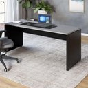 Ver imagem 3 de Mesa Escritório Escrivaninha 180cm X 70cm Pés Painel F5 Cor:cinza Sagrado com Preto