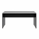 Ver imagem 4 de Mesa Escritório Escrivaninha 180cm X 70cm Pés Painel F5 Cor:cinza Sagrado com Preto
