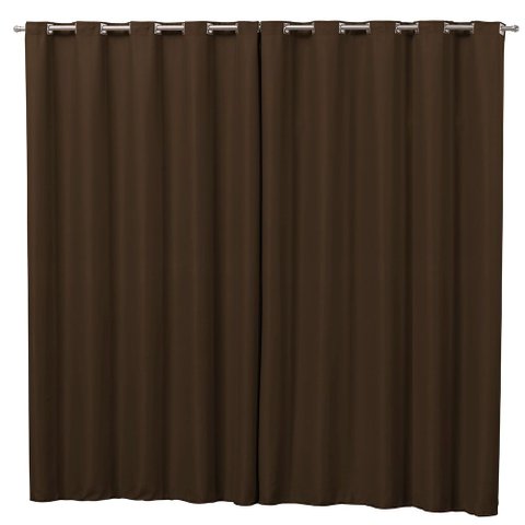 Cortina Blackout Tecido Corta Luz 2,80x2,70m Varão Simples: Cortina Blackout - Marrom
