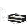 Cama Solteiro Bicama com Estante Ditália Bb-28-29 Preto - 7