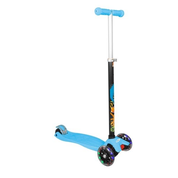 Patinete Infantil Dm Toys 3 Rodas Com Luzes Azul - 2