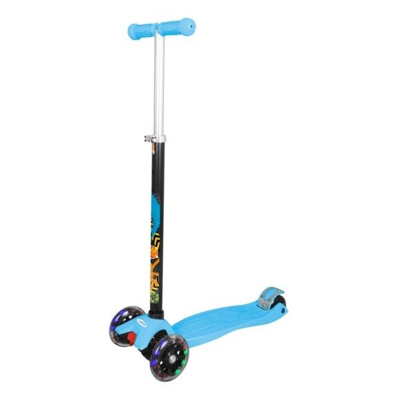 Patinete Infantil Dm Toys 3 Rodas Com Luzes Azul - 1