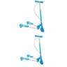 Kit 2 Patinete Frog Infantil 3 Rodas Com Luzes Azul Dm Toys - 1