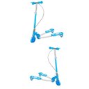 Ver imagem 2 de Kit 2 Patinete Frog Infantil 3 Rodas Com Luzes Azul Dm Toys