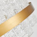 Ver imagem 3 de Lustre Pendente Nordecor Lowy 2763 Dourado Brilho Led Bivolt