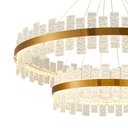 Ver imagem 2 de Lustre Pendente Nordecor Lowy 2763 Dourado Brilho Led Bivolt