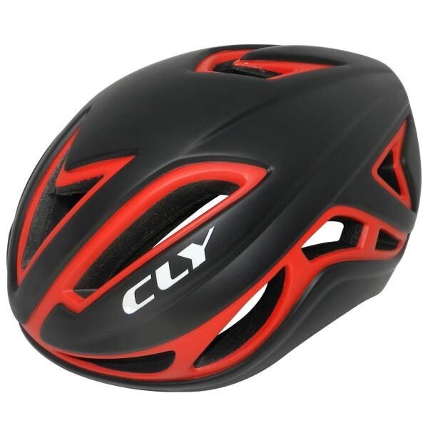 Capacete Cly In Mold Road/Speed G Preto/Vermelho - 1