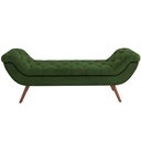 Ver imagem 3 de Puff Recamier Decorativo com Tachas 195 Cm Santorini Couríssimo Verde - Lyam Decor
