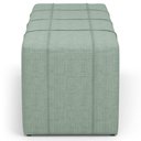 Ver imagem 1 de Puff Decorativo Living Sala de Estar 160 Cm Roma W01 Linho Verde Menta - Lyam Decor