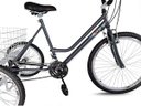 Ver imagem 2 de Triciclo Aro 26 Chumbo/Branco - Montagem Hiper