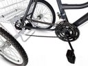 Ver imagem 3 de Triciclo Aro 26 Chumbo/Branco - Montagem Hiper