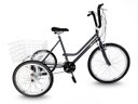Ver imagem 1 de Triciclo Aro 26 Chumbo/Branco - Montagem Hiper
