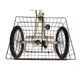 Triciclo Retrô Aro 26 - Creme/Marrom - Montagem Hiper - 9
