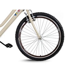 Triciclo Retrô Aro 26 - Creme/Marrom - Montagem Hiper - 4