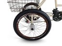 Ver mais imagens de Triciclo Retrô Aro 26 - Creme/Marrom - Montagem Hiper
