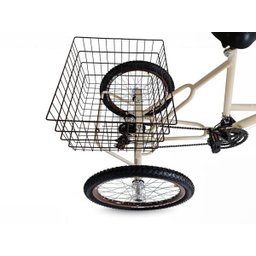 Triciclo Retrô Aro 26 - Creme/Marrom - Montagem Hiper - 6