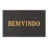 Tapete Capacho de Boas Vinda Emborrachado Várias Cores - Cinza Escuro - 1