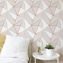 Ver imagem 1 de Papel de Parede Adesivo Zara Rose Gold Quarto Sala Rolo 3m