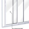 Porta de Alumínio de Correr Lateral 3 Folhas 215x200 Lucasa Ideale - 4
