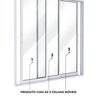 Porta de Alumínio de Correr Lateral 3 Folhas 215x200 Lucasa Ideale - 5
