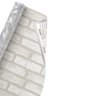 Papel Adesivo de Parede 3d Tijolinho Branco Decorado Lavável 10mx45cm Sala Cozinha - 10