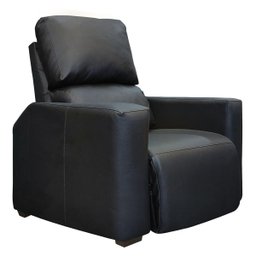Poltrona da Cliente Reclinável Estofada Hera Corino Preto SOFA STORE - 2
