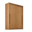 Ver imagem 2 de Guarda Roupa Solteiro Splendido 100% MDF 2 Portas de Correr 3 Gavetas Marrom/Cinamomo