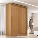 Ver imagem 1 de Guarda Roupa Solteiro Splendido 100% MDF 2 Portas de Correr 3 Gavetas Marrom/Cinamomo
