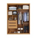 Ver imagem 4 de Guarda Roupa Solteiro Splendido 100% MDF 2 Portas de Correr 3 Gavetas