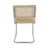 Kit 2 Cadeiras de Jantar Cesca com Base Inox Assento Encosto em Palha Trançada para Sala de Estar - 6