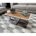 Ver imagem 2 de Mesa de Centro Retangular Paris Industrial Branco com Mdf