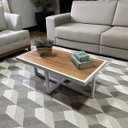 Ver imagem 3 de Mesa de Centro Retangular Paris Industrial Branco com Mdf
