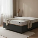 Ver imagem 1 de Cama Box Baú com Colchão Ortopédico de Espuma D33 a Vácuo Sonno Full - Lucas Home - Casal