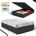 Ver imagem 4 de Cama Box Baú com Colchão Ortopédico de Espuma D33 a Vácuo Sonno Full - Lucas Home - Casal