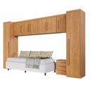 Ver imagem 1 de Guarda Roupa Modulado Dallas com 6 Módulos 8 Portas de Bater 3 Gavetas