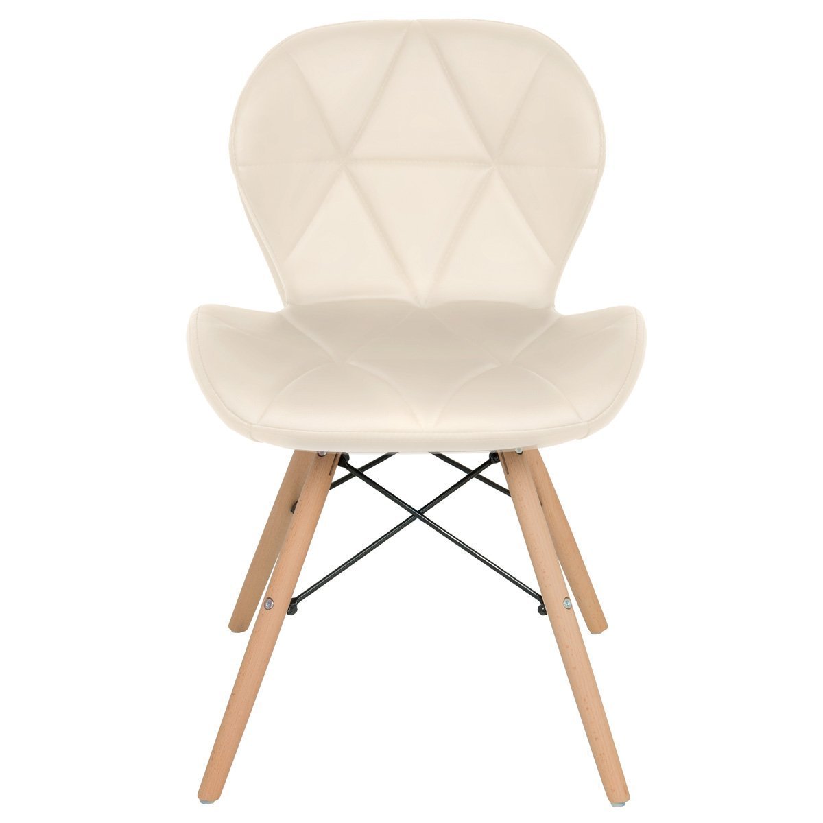 Kit 6 Cadeiras Estofadas Charles Eames Eiffel Slim Wood Confort - 3