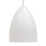 Kit 2 Pendente Soft Poptem Cone Aluminio Branco e Cobre Luminária Lustre 18cm Sala - 4
