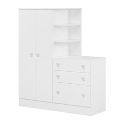 Guarda Roupa com Comoda Doce Sonho 4070 Branco - 1
