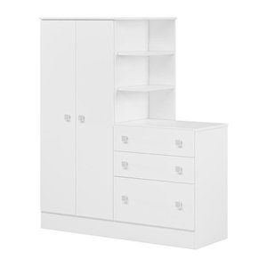 Guarda Roupa com Comoda Doce Sonho 4070 Branco